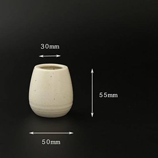 Kyoto Butsudan Hayashi Modern Buddhist Altar Accessories: Single Flower Incense Holder (Bizen-Blown) (Made in Japan)