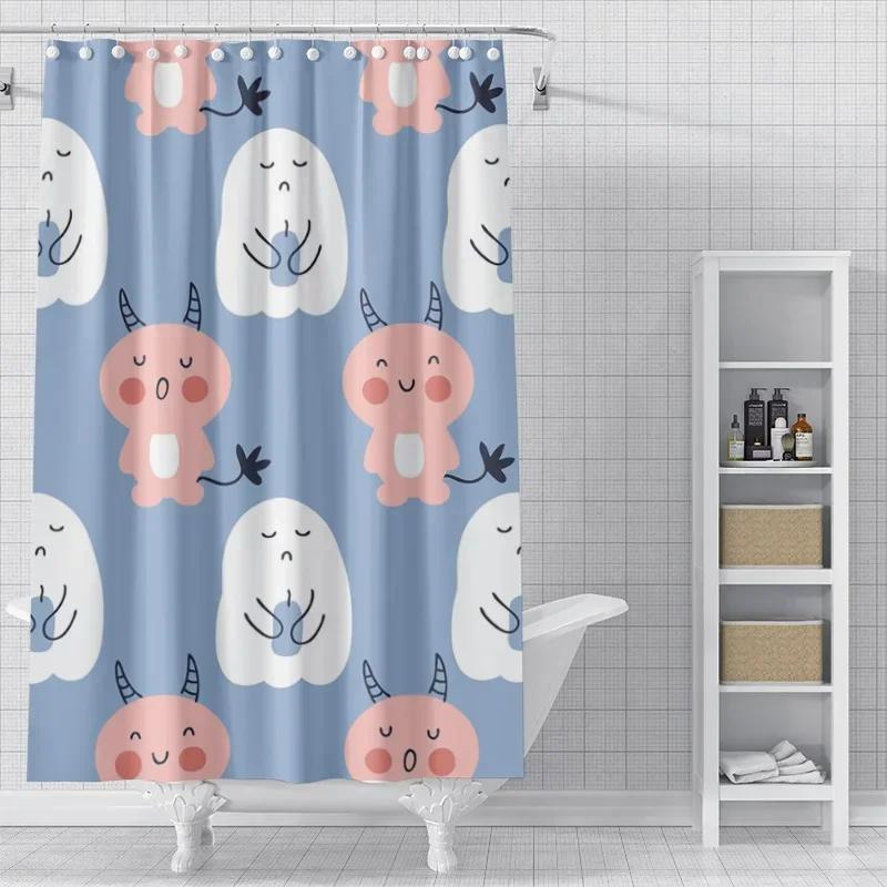 Home decoration shower curtains for bathroom waterproof curtain fabric Modern Nordic style Living Roomcute animal cartoon dogs