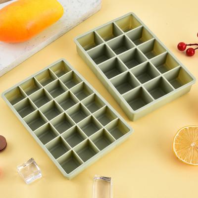 Silicone Ice Cube Tray with Lid 15/24 Cavities Easy Release BPA Free Summer Refrigerator Cocktail Whiskey Ice Maker Press Mold Kitchen Supplies