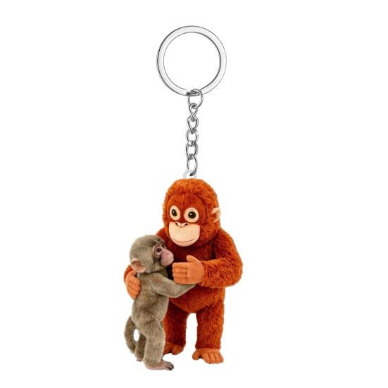 Keychain Pendant Protect Punch The Monkey Key Chain Bag Backpack Car Charm Small Keyring Mini Accessory