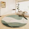~O~Nordic Abstract Round Rug – Fluffy Soft Thick Non-Slip Mat for Bedroom & Living Room Décor