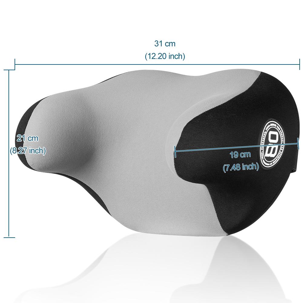 Car Headrest Pillow for Sleeping Travel Rest, Neck Rest Comfort Cushion Memory Foam U-Shaped Ergonomic Design Soft Support