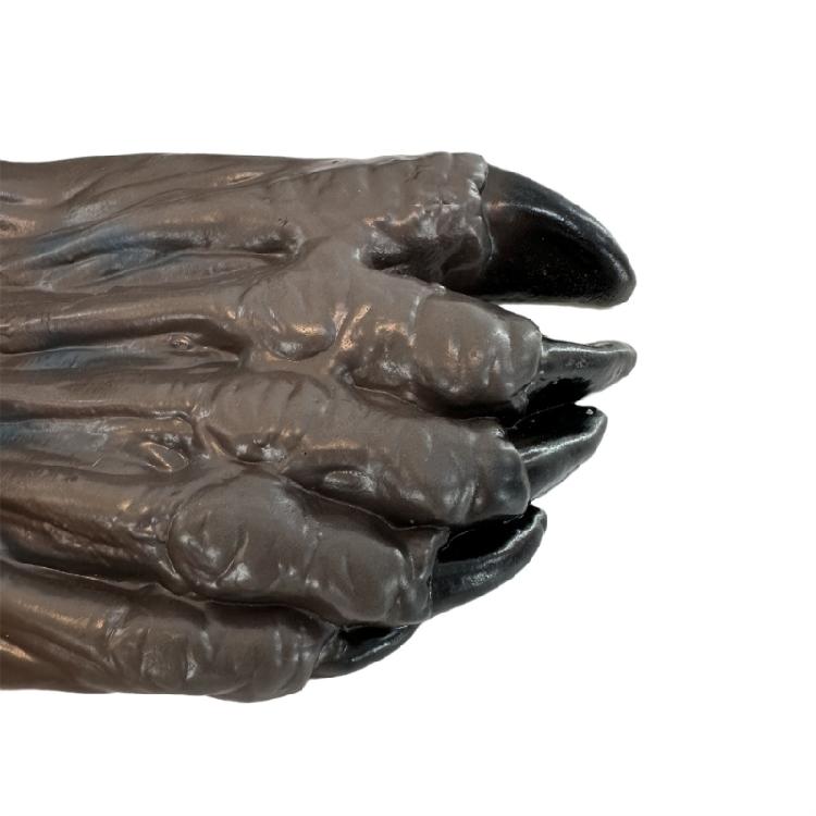 Werewolf Shoe Covers Latex Werewolf Hand/Foot Costume Halloween Werewolf Gloves