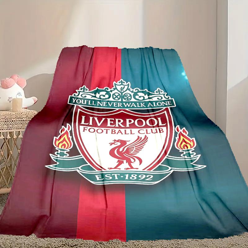 Liverpool FC Blanket, Valentine's Day, Halloween, Thanksgiving Gift Blankets, Home Blanket for Bed and Couch Use