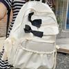 Student Bowknot Backpack Breathable Schoolbag Laptop Bag Outdoor Portable Gift