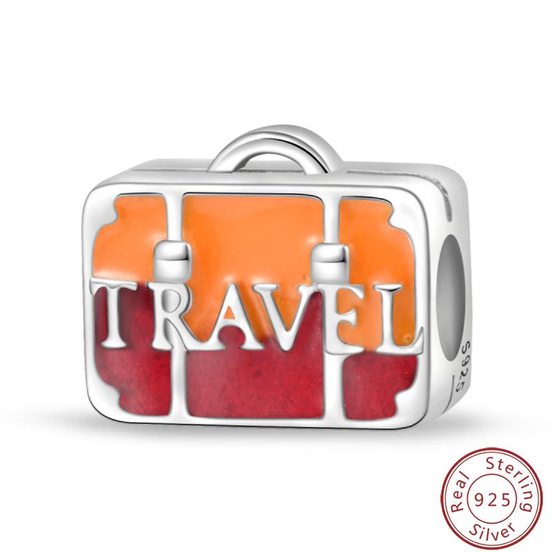 Love Traveling Copper Backpack Suitcase Luggage Camera Airplane Charms 3Mm Diy Fine Jewelry Making