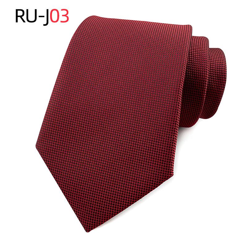 Мужской однотонный шелково-полиэстеровый галстук красного цвета для свадеб и официальных мероприятий