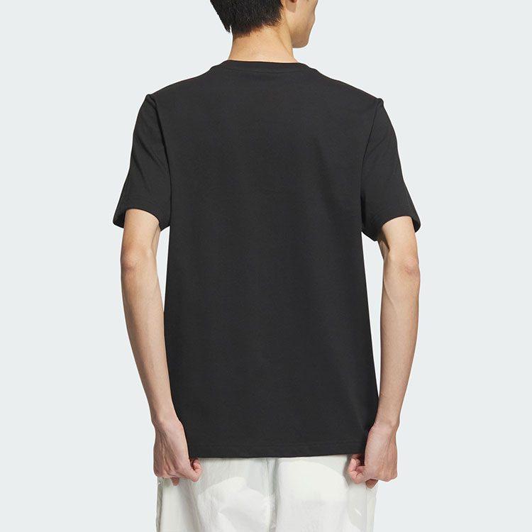 Adidas Big Linear Logo T-shirt Asia Sizing 'Black White' JI9069
