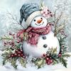 1pc Christmas Snowman Diamond Painting Kit, Suitable for Office, Cafe, Home Decor, Living Room, Bedroom, Hallway, Perfect Gift for Friends And Family,