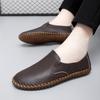 Fashion Lightweight Mens Loafers Male Comfortable Dress Shoe Hot Sale Fashion Mens Slip on Shoes Leather All-match Soft Business Flats