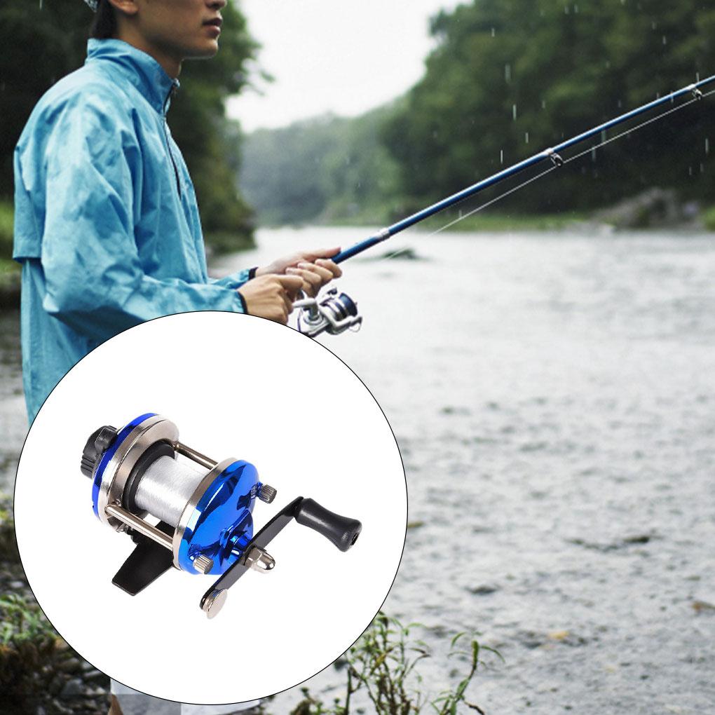 Mini Ice Fishing Reel Winter Metal Wheel Speed Right Sea Line Rotation Vessel Wheels Tackle Accessory Trolling Spinning Reel