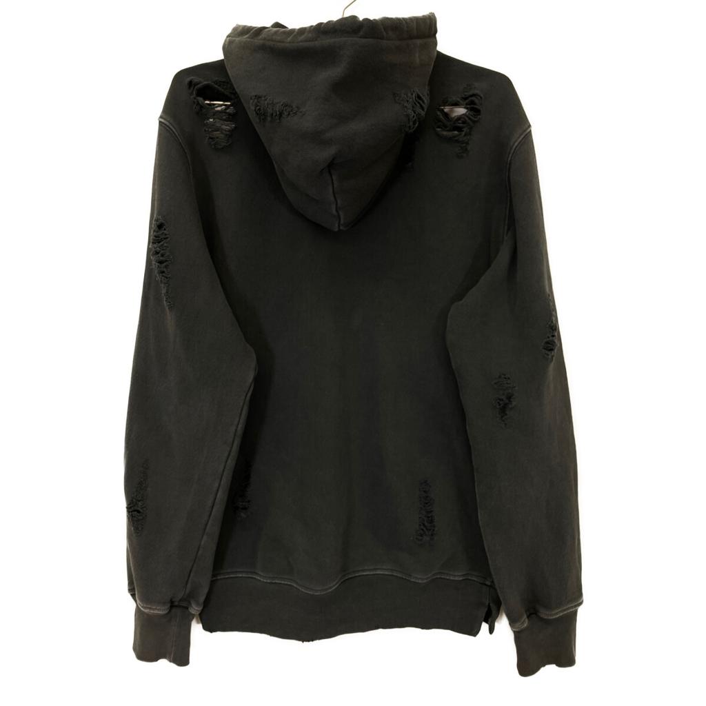 DIESEL BG000014 Gray Damaged Zip-Up Parka Jacket S grayUsed