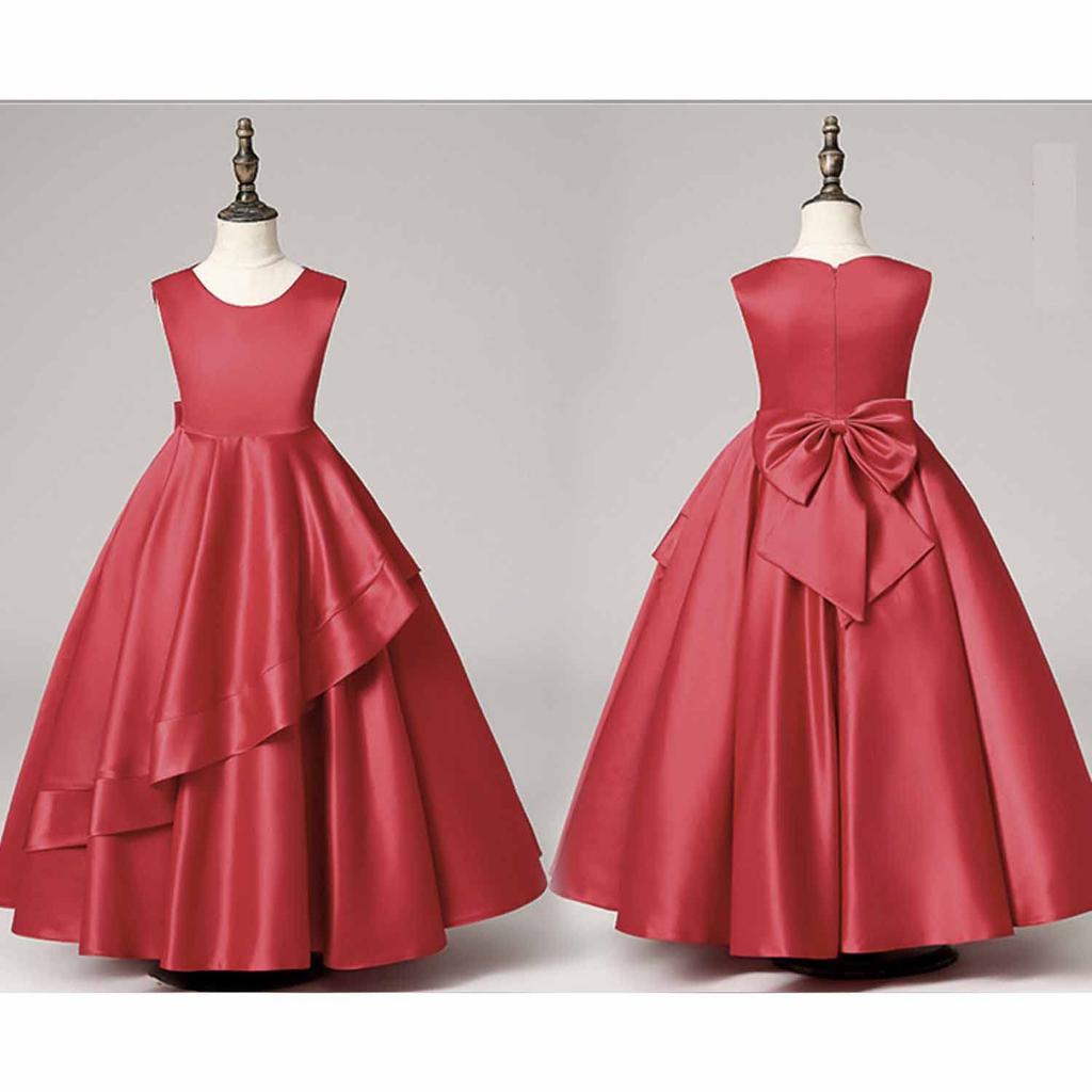 Lang Lang Groß Junior High Rezital [LIANFOR] Kinderkleid, Mädchenkleid, Kinder, Klavier, Größe, Schlicht, Satin, Elegant, Junior, Schule, Formell,