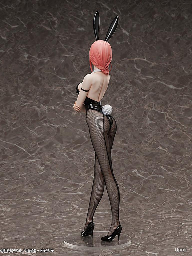 26CM Anime Chainsaw Man Makima Figure 1/4 Bunny Ver Black Silk Model Toy Gift Collection Action Figure Static Ornament Doll PVC