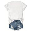 Europese maten T-shirt met korte mouwen en letterprint