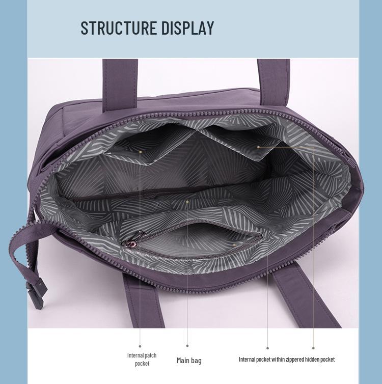 Japanese-Style Lightweight Casual Tote: Versatile Single Shoulder and Handheld Bag for Everyday Use