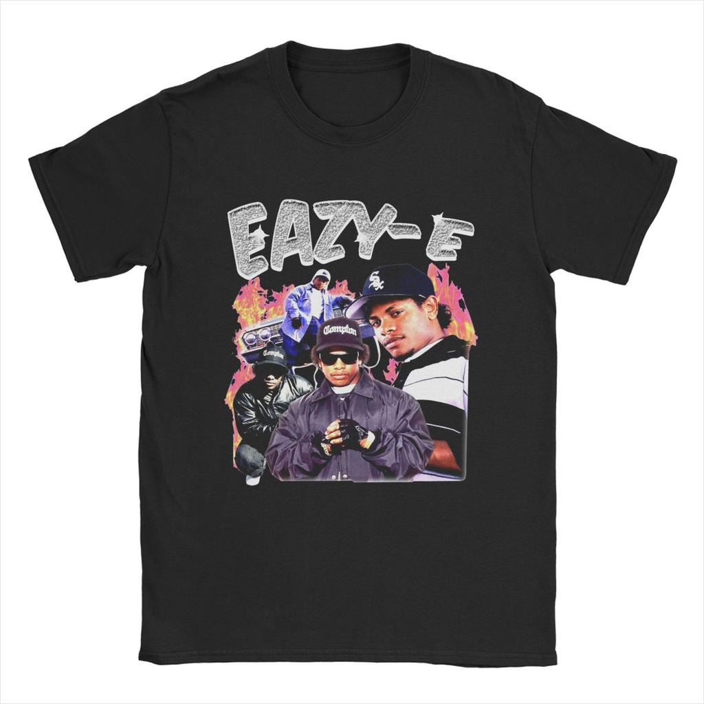 Eazys E Rapper Herren T-Shirt Spaß T-Shirt Kurzarm Rundhals T-Shirt Baumwolle Einzigartige Kleidung
