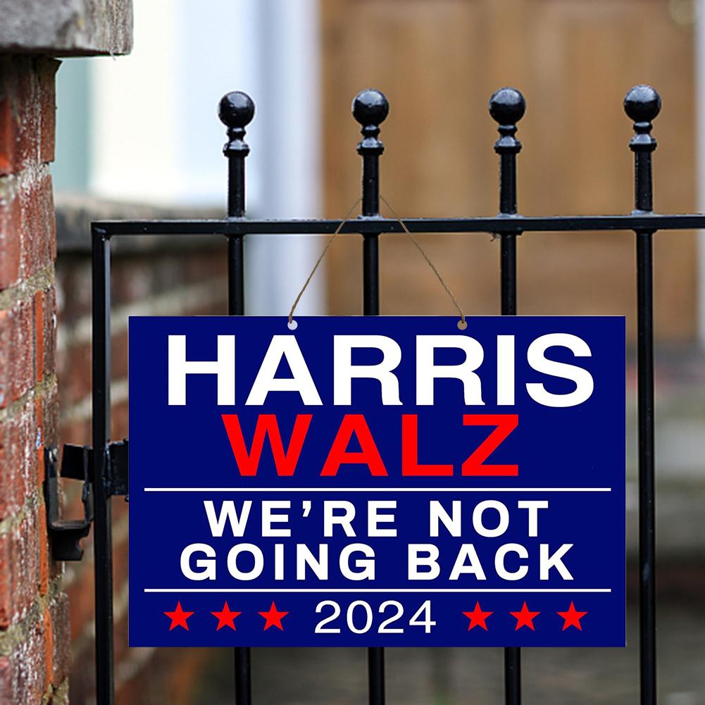 Kamala Harris Tim Walz Waltz with Metal Stake Yard Sign Flag Gate Decor Kamala Harris Tim Waltz 2025 Lawn Sign