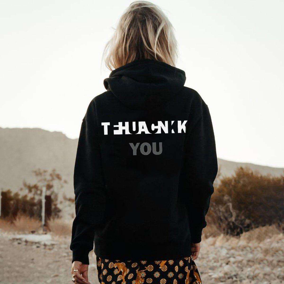 Повседневный модный женский свитер с капюшоном и рукавами на плечах с принтом букв 5XL — фото 11