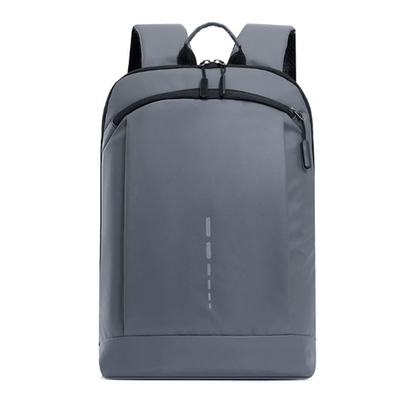 

Повседневный рюкзак для мужчин и женщин с одинаковой плечевой сумкой для ноутбука. Прочный и простой. Большая вместимость. Легкий рюкзак. серый