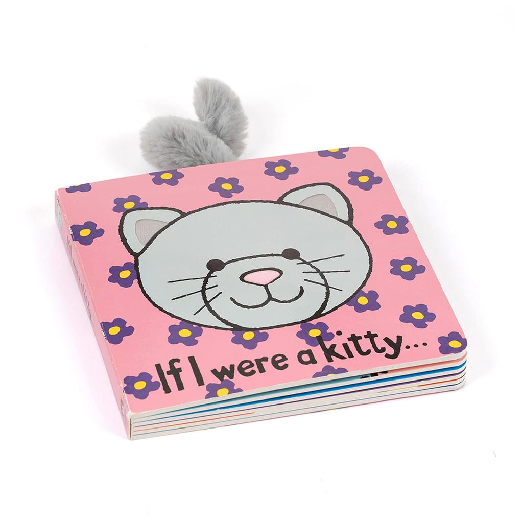 Jellycat Board Book, "If I Were A..." Collection 6 Inches Gray BB444CKN