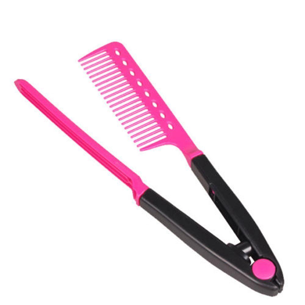 Straightener Hairdressing Salon Hair Washable Hair Solon Tools V Type Hair Straightener Comb Comb