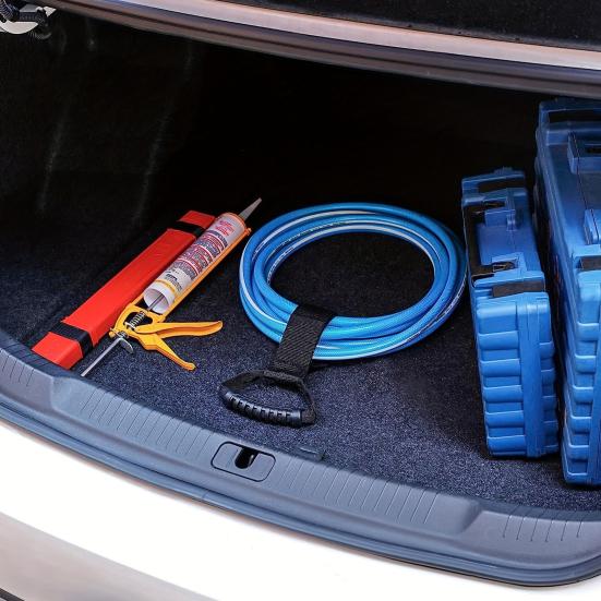 Easy-Carry Storage Strap Heavy-Duty Hook And Loop Cable Organizer Cord Carrying Strap with Handle Storage Strap for Pool Hoses Garden Hoses Extension