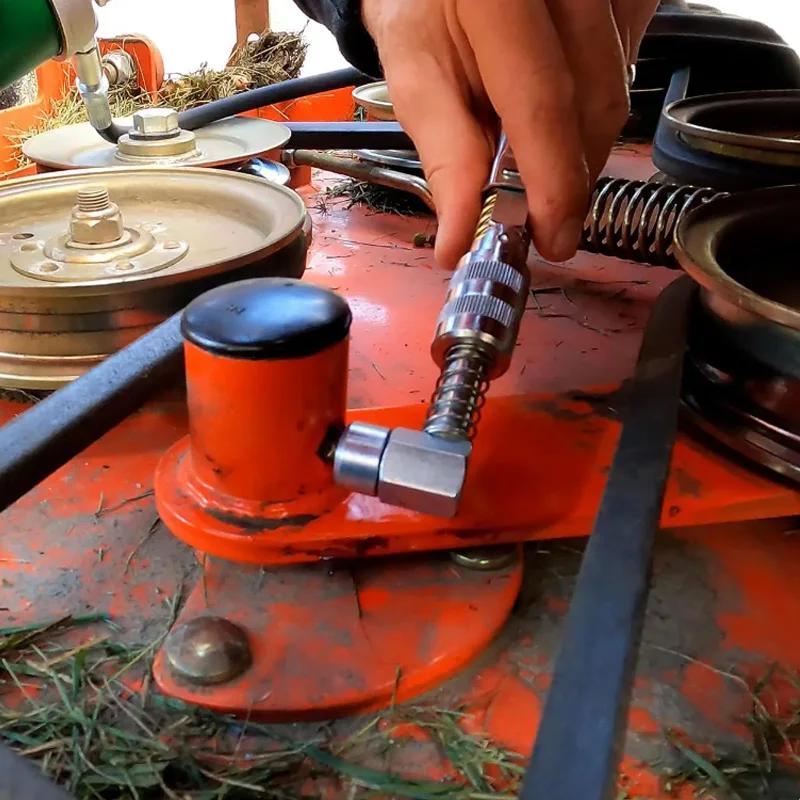 90-Grad-Fettpressen-Koppler-Adapter-Aufsatz, Fettspitzen-Werkzeug, Düsenschmierwerkzeug, Ölfüllzubehör, Ölpumpen-Adapter