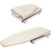 180° Rotating Foldable Ironing Board with Brown Cover