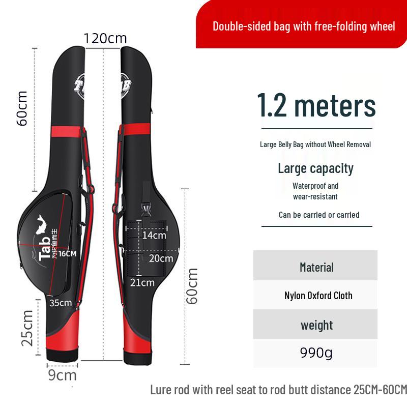 Waterproof Multi-Functional Hard Shell Fishing Rod Bag