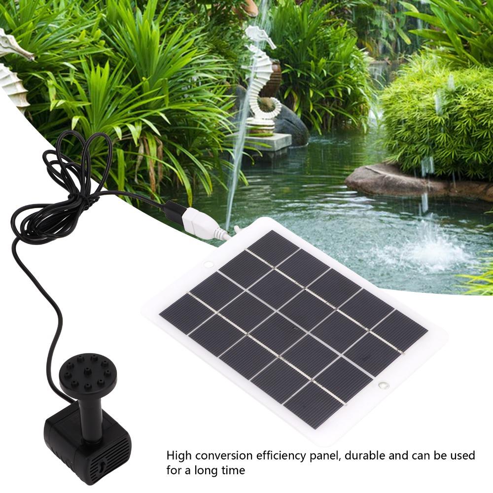 Auto Shut Off Solar Water Pump 120L/H Solar Pump Durable Solar Water Fountain Pump  Outdoor Pond