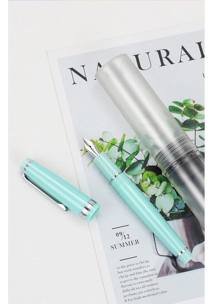 Jinhao 82 Fountain Pen - Fresh Style Portable Pocket Pen with Converter for Business, Office, and Travel.