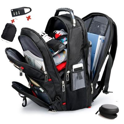 Sixrays Swiss multifonctionnel 15,6 "sac à dos pour ordinateur portable, sac étanche, Port de Charge USB, cartable de randonnée, sac de voyage