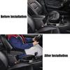Repose-bras Universel pour Voiture Porte-gobelet Cuir Noir Coussin surélévateur pour Accoudoir de Voiture avec Câble de Chargement USB Accessoires d'Intérieur de Voiture