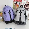 School BagsLarge Capacity Backpack Male Personality Street Fashion Student  Female Trendy Cool Tooling Style Junior High School Backpack