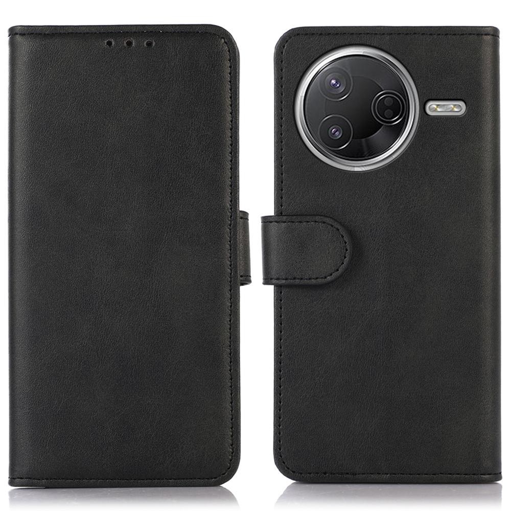 Leather Case For Xiaomi Poco F7 Pro 5G/Redmi K80 5G/F7 Ultra 5G/Redmi K80 Pro 5G Cowhide Texture Wallet Phone Cover with Stand