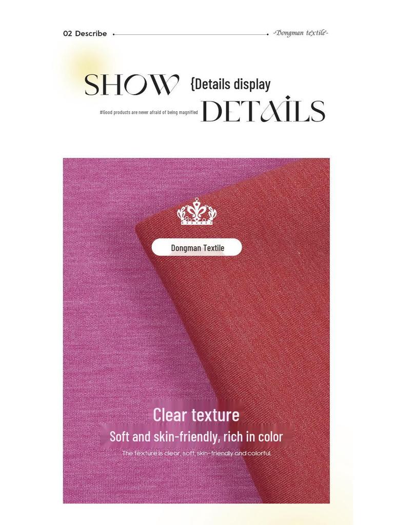 350g Polyester-Spandex Thick Knit Double-Sided Stretch Air-Layer Fabric