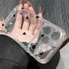 Mini Love Hearts Stars Pattern Case For iPhone 17 Pro Max Coque iPhone 16 15 14 13 12 Pro Max 11 Clear TPU Silicone Soft Cover