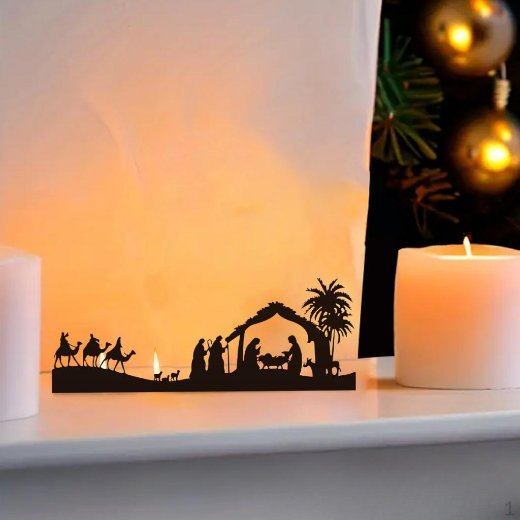 

Desert Camel Silhouette Candle Holder Tea Light Decoration Versatile Candlestick