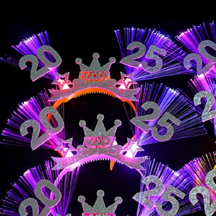 New Year Headwear Headband Photo Party Cosplay Costumes Light up Accessories