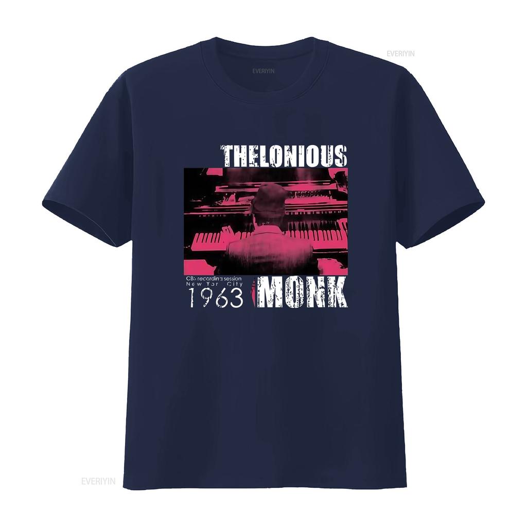 THELONIOUS MONK CBS Sessione di Registrazione New York City 1963 T Shirt da Uomo S M L XL 2XL Hi Fidelity Merch vintage Lavata