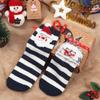 Women Santa Claus Elk Bear Cartoon Stockings Colorful Cotton Xmas Gift Christmas Animals Socks