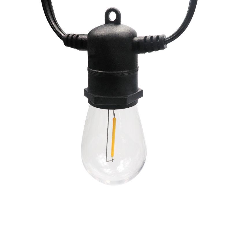 Soclu lampă E12 cu bec LED G40 clar cu filament de tungsten - 26 capete, sticlă LED S14, vândut individual.