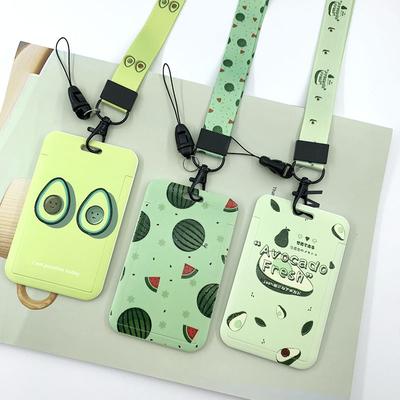 Fruit Card Holder, Cute Cartoon Card Holder, Student Campus Access Transfer Lanyard Card Holder, Applicable To Meal Card Bus Card Metro Card Bank Card