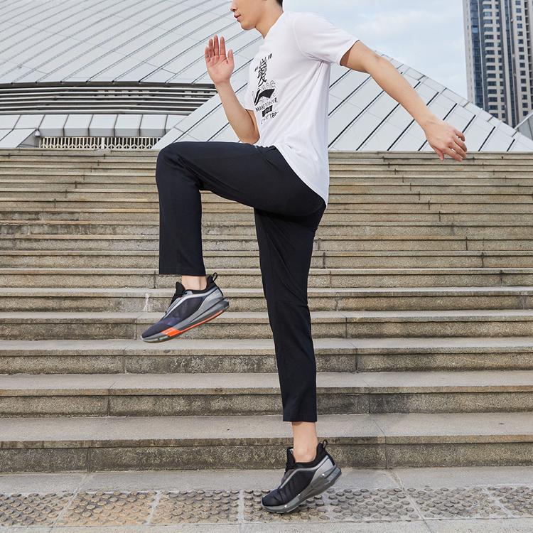 Li Ning Training Series Casual Sports Round Neck Letter Short Sleeve T-Shirt Men Tops White ATSQ227-1