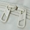 Puma Solid Color Simple Versatile Logo Print Zipper Closure Fabric Backpack Unisex Backpack Gray White 091872-02