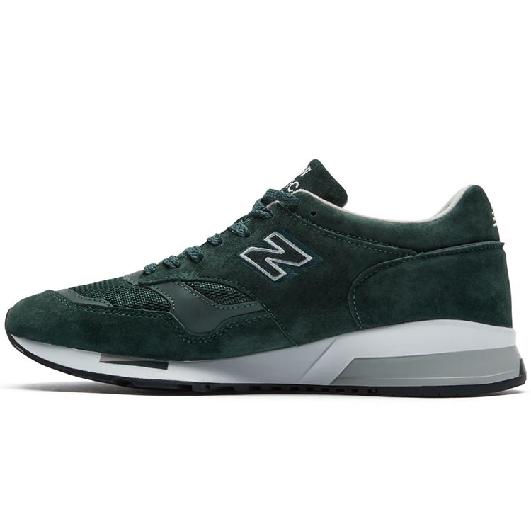 New Balance 1500 Made In England Forest Green Unisex Sneakers Dark-Green White M1500DGW 38.5