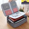 Multilayer Document Organizer Bag for Home: Household File, Birth Certificate Storage & Heavy Document Archive
