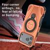 For iPhone 17 Pro Max Magnetic Case Rotating Kickstand TPU PC Shockproof Phone Back Cover