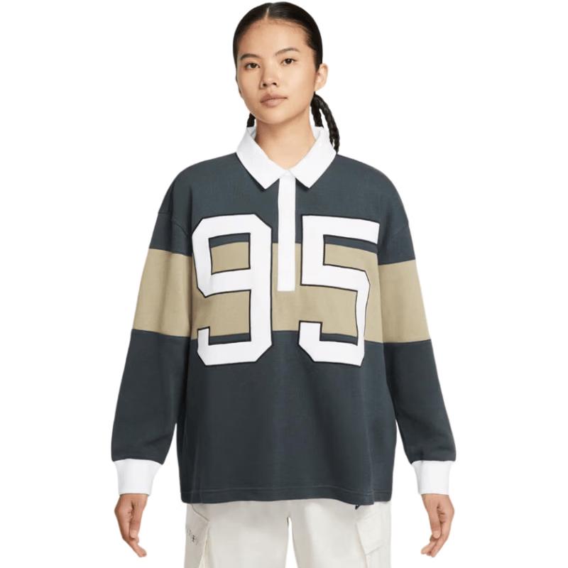 

NIKE Women s Breathable Long Sleeve Polo Shirt XS